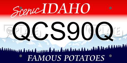QCS90Q Idaho License Plate