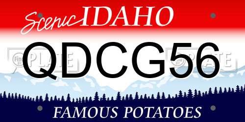 QDCG56 Idaho License Plate