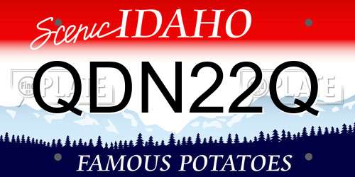 QDN22Q Idaho License Plate