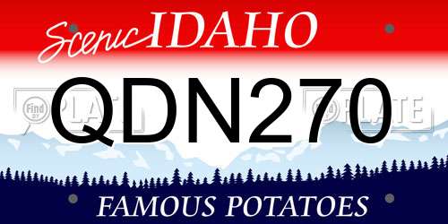 QDN270 Idaho License Plate