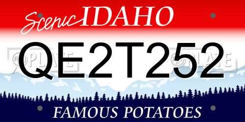 QE2T252 Idaho License Plate