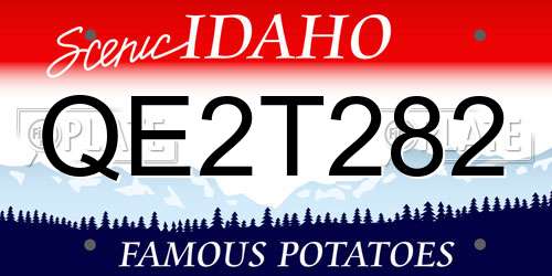 QE2T282 Idaho License Plate