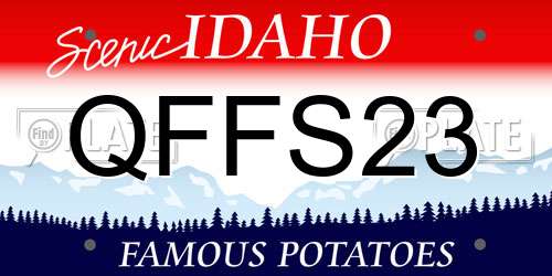 QFFS23 Idaho License Plate