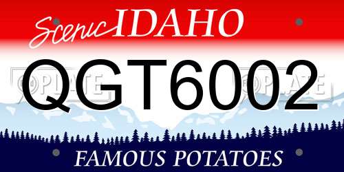 QGT6002 Idaho License Plate