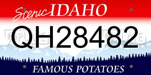 QH28482 Idaho License Plate