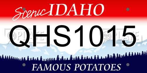 QHS1015 Idaho License Plate