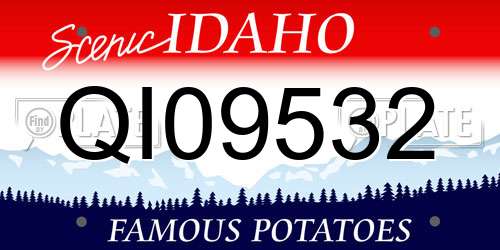 QI09532 Idaho License Plate
