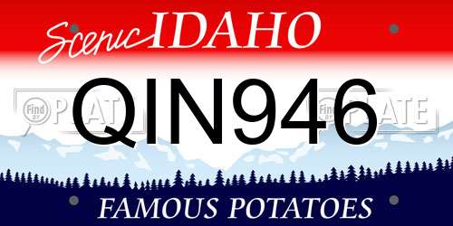 QIN946 Idaho License Plate