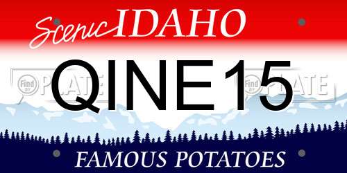 QINE15 Idaho License Plate