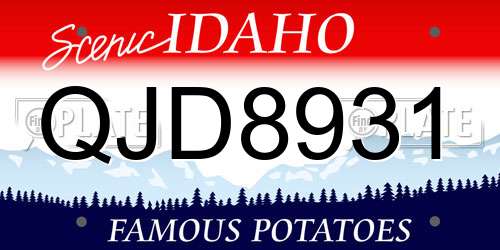 QJD8931 Idaho License Plate