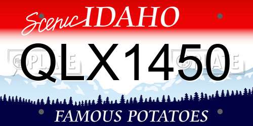 QLX1450 Idaho License Plate