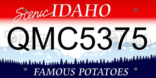 QMC5375 Idaho License Plate