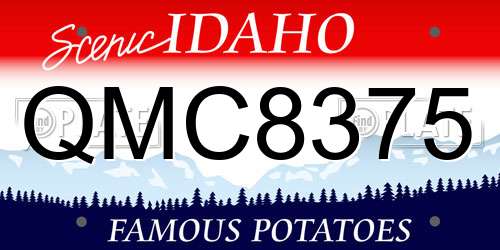 QMC8375 Idaho License Plate
