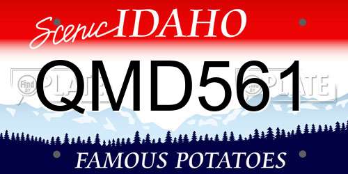 QMD561 Idaho License Plate