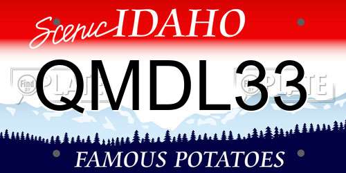 QMDL33 Idaho License Plate