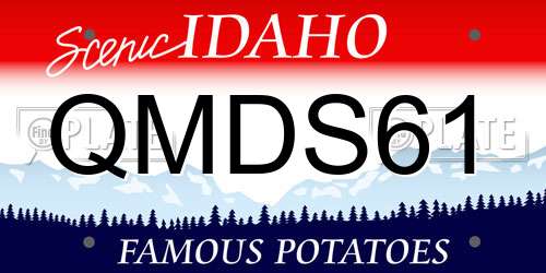 QMDS61 Idaho License Plate