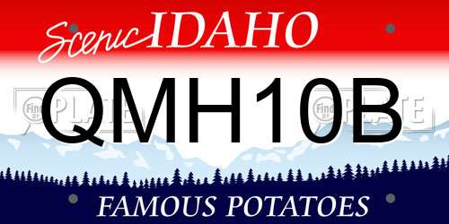 QMH10B Idaho License Plate