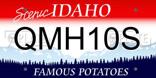 QMH10S Idaho License Plate