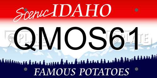 QMOS61 Idaho License Plate