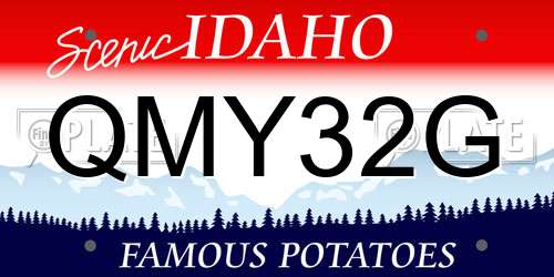 QMY32G Idaho License Plate
