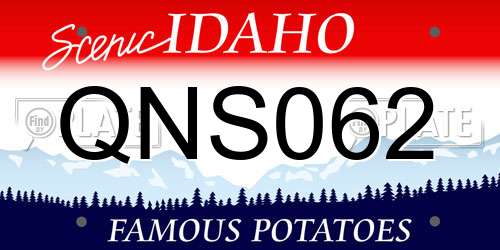 QNS062 Idaho License Plate