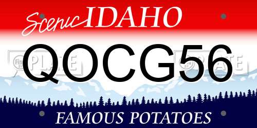 QOCG56 Idaho License Plate