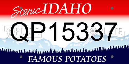 QP15337 Idaho License Plate