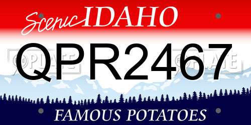 QPR2467 Idaho License Plate