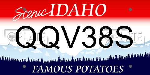 QQV38S Idaho License Plate