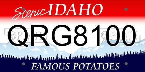 QRG8100 Idaho License Plate