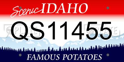 QS11455 Idaho License Plate