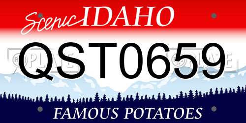 QST0659 Idaho License Plate