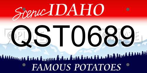QST0689 Idaho License Plate