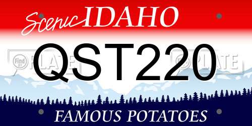 QST220 Idaho License Plate