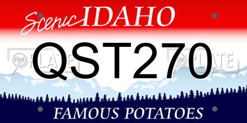 QST270 Idaho License Plate