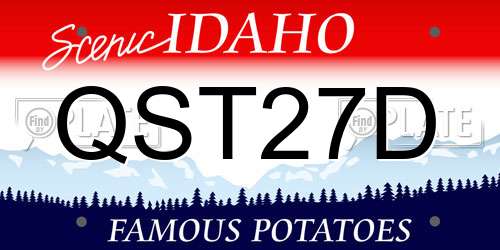 QST27D Idaho License Plate