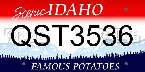 QST3536 Idaho License Plate