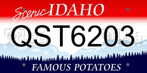 QST6203 Idaho License Plate