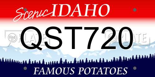 QST720 Idaho License Plate