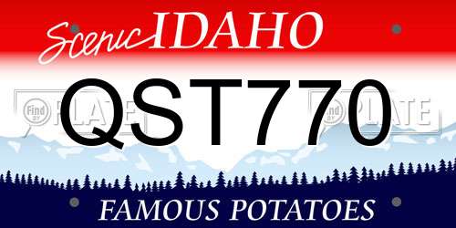QST770 Idaho License Plate