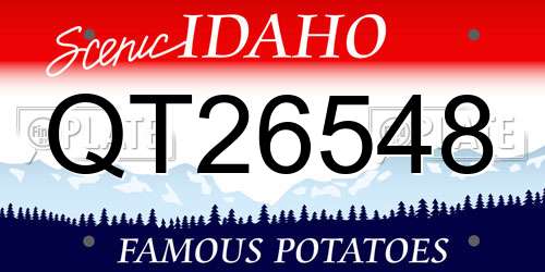QT26548 Idaho License Plate