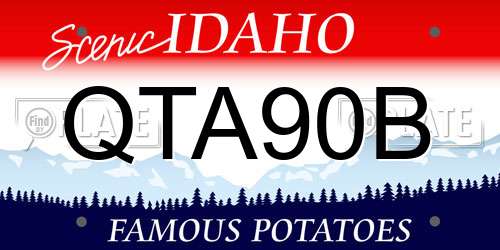 QTA90B Idaho License Plate