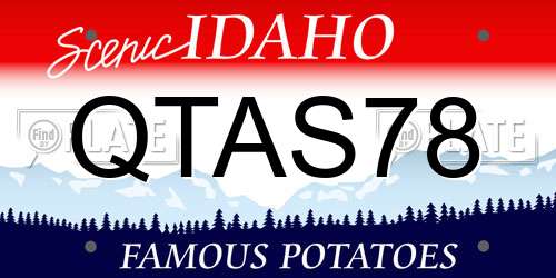 QTAS78 Idaho License Plate