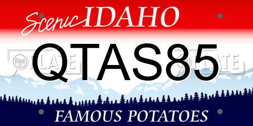 QTAS85 Idaho License Plate