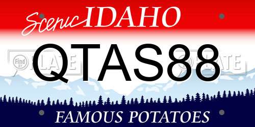 QTAS88 Idaho License Plate