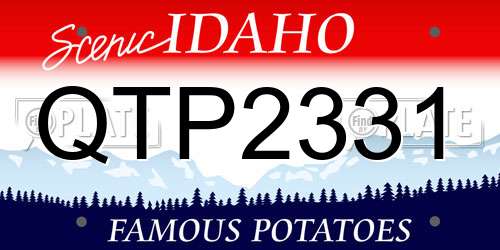 QTP2331 Idaho License Plate