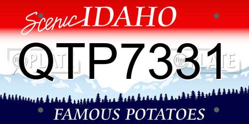 QTP7331 Idaho License Plate