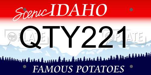 QTY221 Idaho License Plate