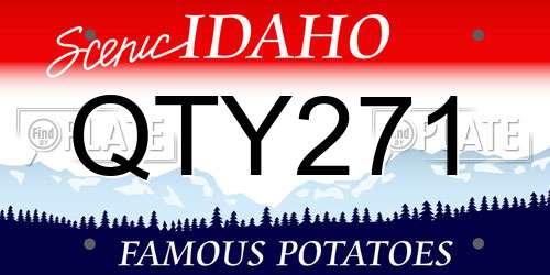QTY271 Idaho License Plate