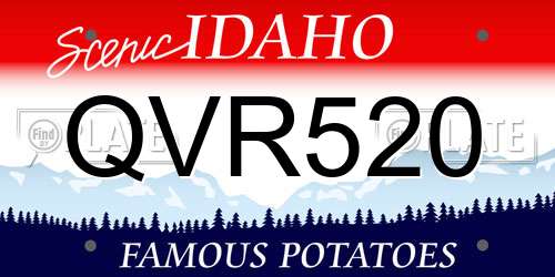 QVR520 Idaho License Plate
